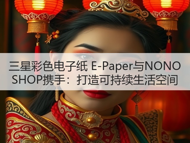 三星彩色电子纸 E-Paper与NONO SHOP携手：打造可持续生活空间(图3)