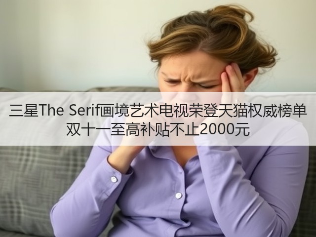 三星The Serif画境艺术电视荣登天猫权威榜单 双十一至高补贴不止2000元(图1)