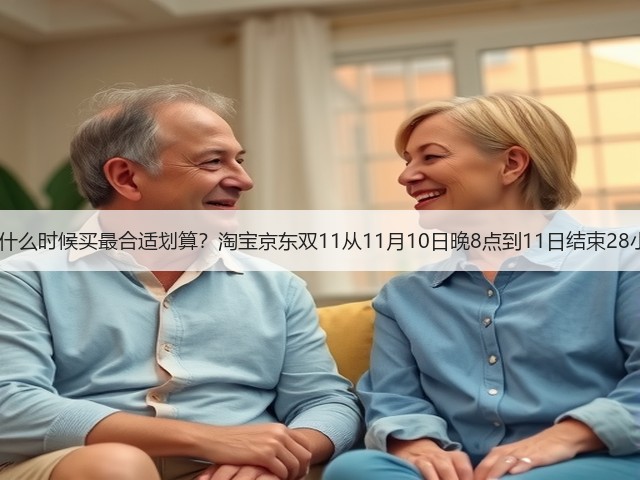 2025年双十一什么时候买最合适划算?淘宝京东双11从11月10日晚8点到11日结束28小时内买最便宜(图2) 2025年双十一什么时候买最合适划算?淘宝京东双11从11月10日晚8点到11日结束28小时内买最便宜(图2)
