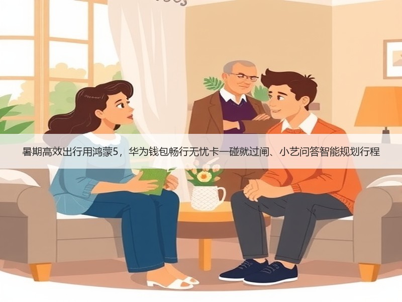 暑期高效出行用鸿蒙5，华为钱包畅行无忧卡一碰就过闸、小艺问答