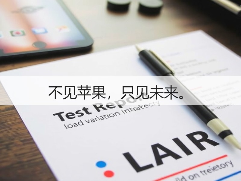 不见苹果，只见未来。
