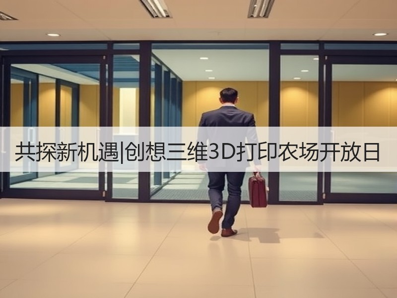 共探新机遇|创想三维3D打印农场开放日