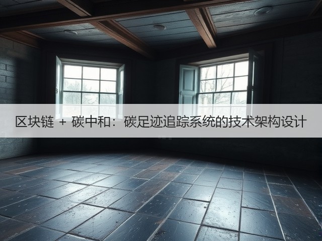 区块链 + 碳中和：碳足迹追踪系统的技术架构设计(图2)