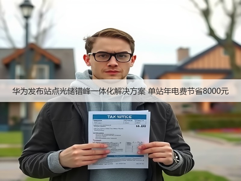 华为发布站点光储错峰一体化解决方案 单站年电费节省8000元