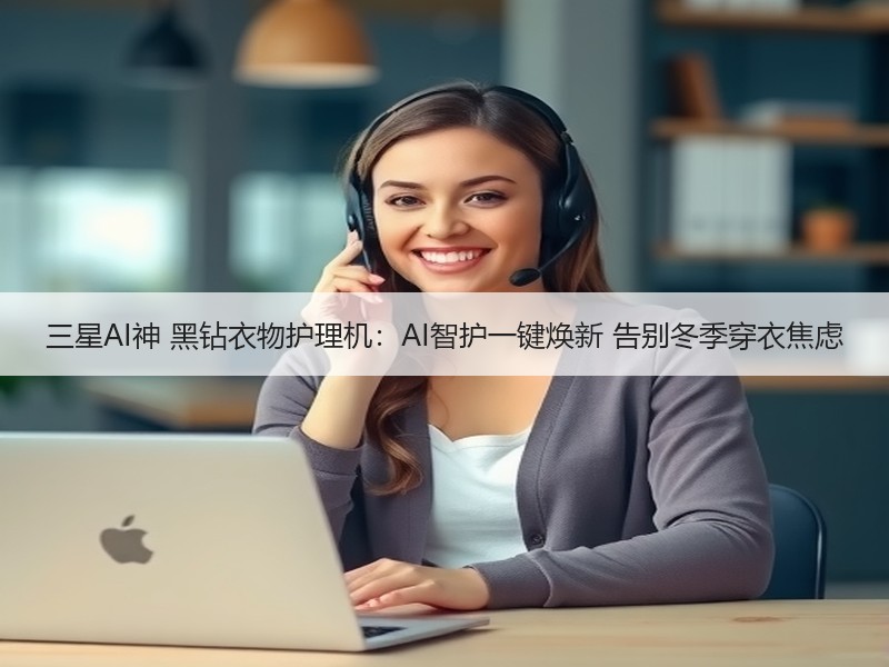 三星AI神 黑钻衣物护理机：AI智护一键焕新 告别冬季穿衣焦