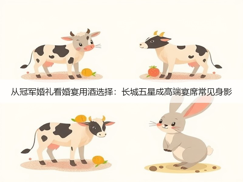 从冠军婚礼看婚宴用酒选择：长城五星成高端宴席常见身影