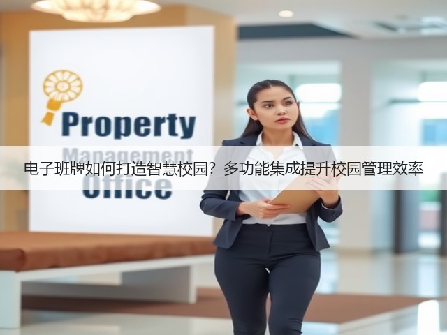 电子班牌如何打造智慧校园?多功能集成提升校园管理效率(图1) 电子班牌如何打造智慧校园?多功能集成提升校园管理效率(图1)
