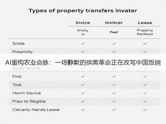 AI重构农业命脉:一场静默的供需革命正在改写中国饭碗(图2) AI重构农业命脉:一场静默的供需革命正在改写中国饭碗(图2)