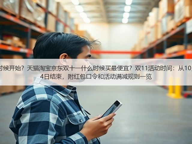 2025年双十一什么时候开始?天猫淘宝京东双十一什么时候买最便宜?双11活动时间:从10月15日持续到11月14日结束,附红包口令和活动满减规则一览(图1) 2025年双十一什么时候开始?天猫淘宝京东双十一什么时候买最便宜?双11活动时间:从10月15日持续到11月14日结束,附红包口令和活动满减规则一览(图1)