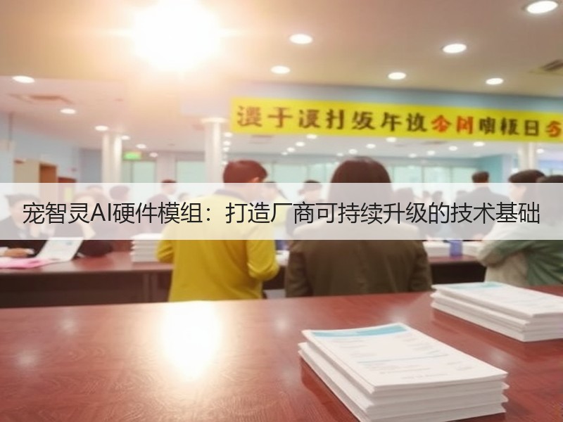 宠智灵AI硬件模组：打造厂商可持续升级的技术基础