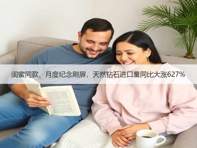 闺蜜同款、月度纪念刷屏,天然钻石进口量同比大涨627%(图2) 闺蜜同款、月度纪念刷屏,天然钻石进口量同比大涨627%(图2)