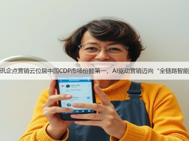 腾讯企点营销云位居中国CDP市场份额第一,AI驱动营销迈向“全链路智能”(图2) 腾讯企点营销云位居中国CDP市场份额第一,AI驱动营销迈向“全链路智能”(图2)