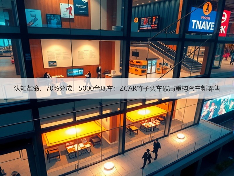 认知革命、70%分成、5000台现车：ZCAR竹子买车破局重