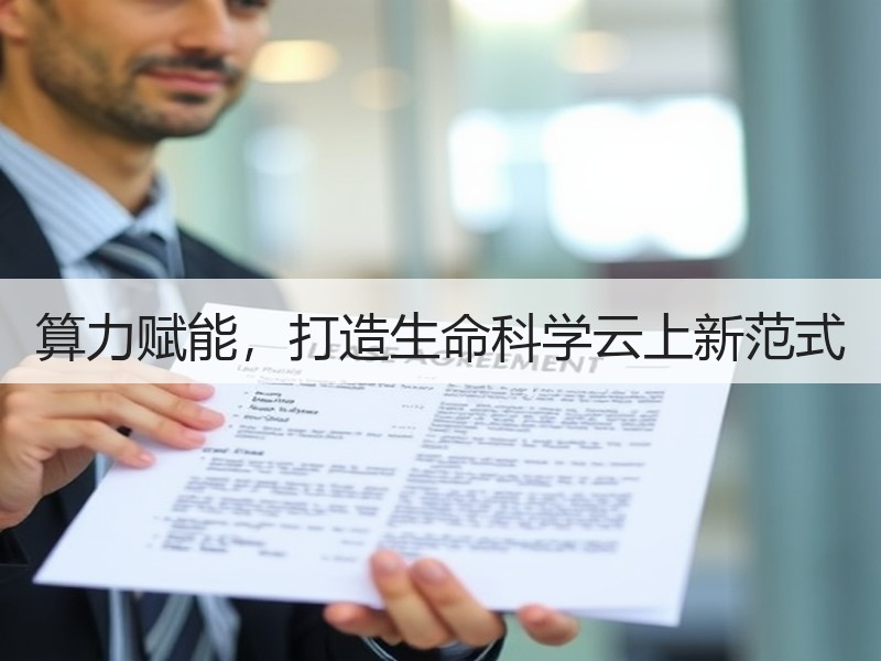 算力赋能，打造生命科学云上新范式