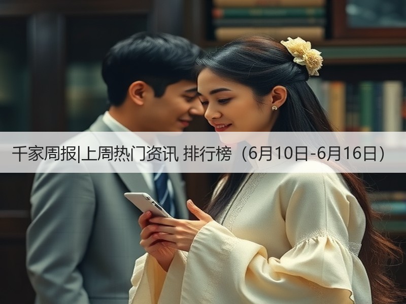 千家周报|上周热门资讯 排行榜（6月10日-6月16日）