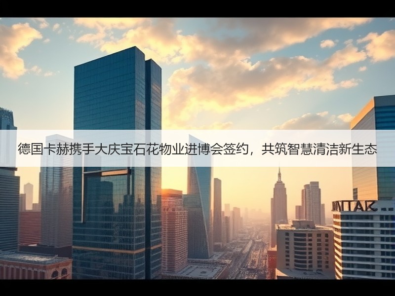 德国卡赫携手大庆宝石花物业进博会签约，共筑智慧清洁新生态