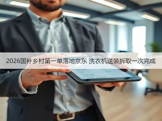 2026国补乡村第一单落地京东 洗衣机送装拆取一次完成(图1) 2026国补乡村第一单落地京东 洗衣机送装拆取一次完成(图1)