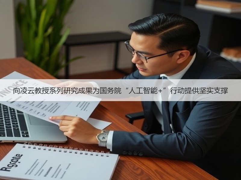 向凌云教授系列研究成果为国务院“人工智能+”行动提供坚实支撑