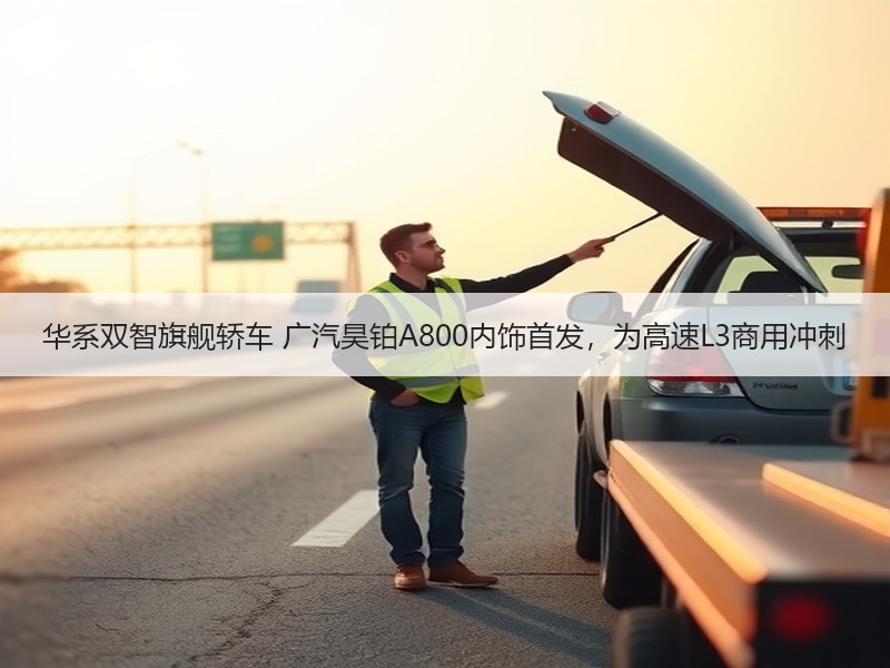 华系双智旗舰轿车 广汽昊铂A800内饰首发，为高速L3商用冲