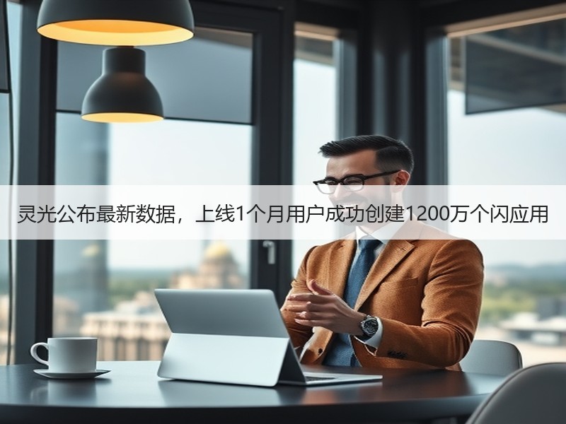 灵光公布最新数据，上线1个月用户成功创建1200万个闪应用