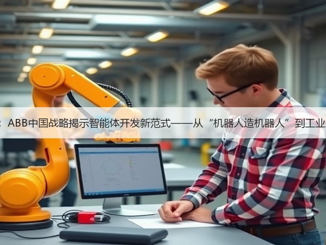 AI+制造深度融合:ABB中国战略揭示智能体开发新范式——从“机器人造机器人”到工业互联网标准化革命(图1) AI+制造深度融合:ABB中国战略揭示智能体开发新范式——从“机器人造机器人”到工业互联网标准化革命(图1)