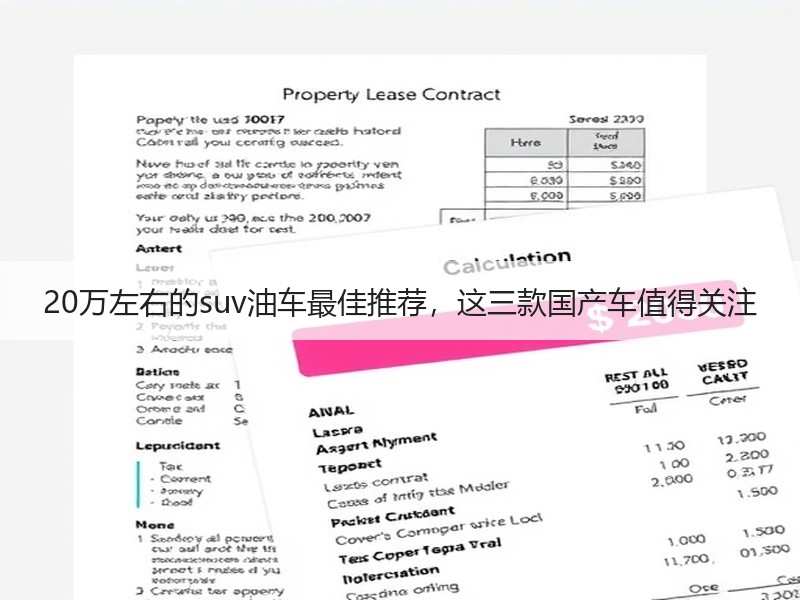 20万左右的suv油车最佳推荐，这三款国产车值得关注