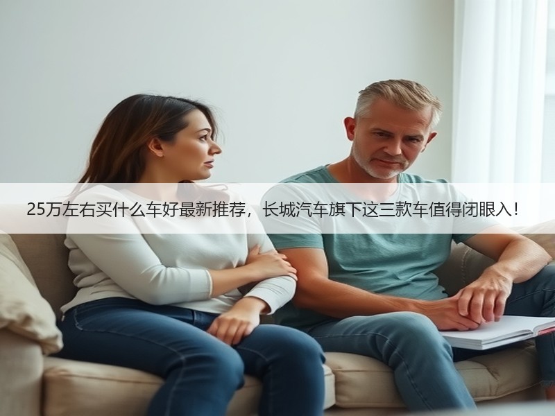 25万左右买什么车好最新推荐，长城汽车旗下这三款车值得闭眼入