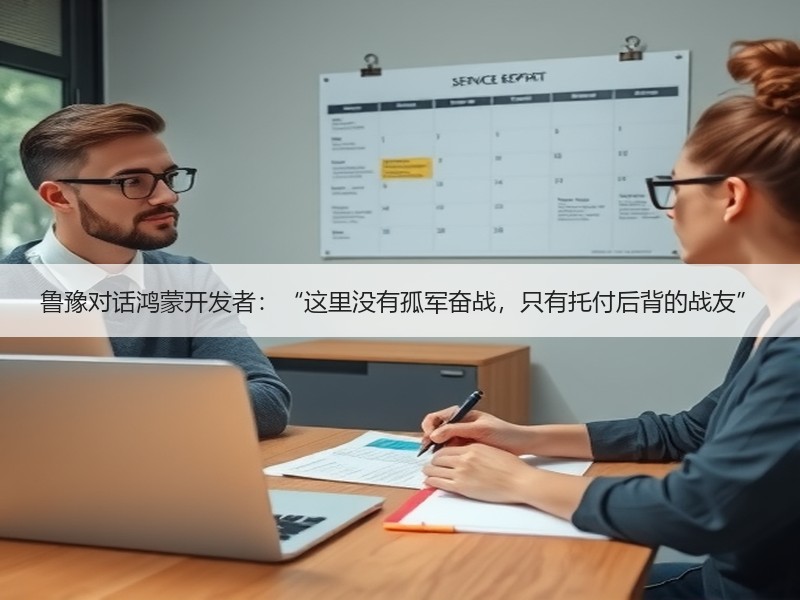 鲁豫对话鸿蒙开发者：“这里没有孤军奋战，只有托付后背的战友”