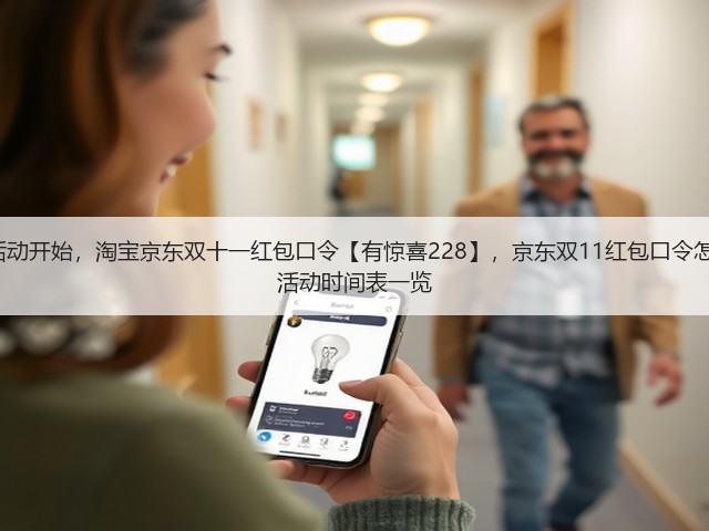 2025淘宝京东双11活动开始，淘宝京东双十一红包口令【有惊喜228】，京东双11红包口令怎么领取？京东双十一活动时间表一览(图1)