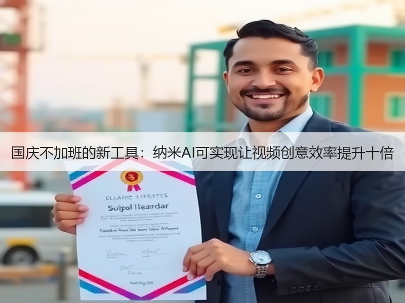 国庆不加班的新工具：纳米AI可实现让视频创意效率提升十倍