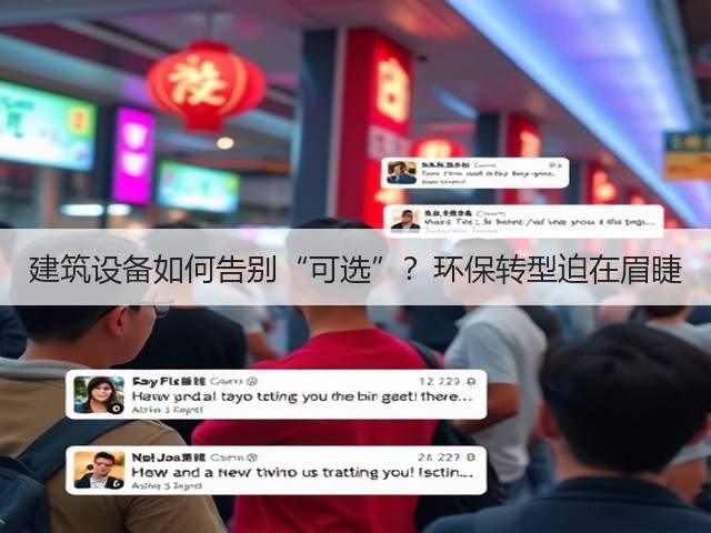 建筑设备如何告别“可选”？环保转型迫在眉睫(图1)