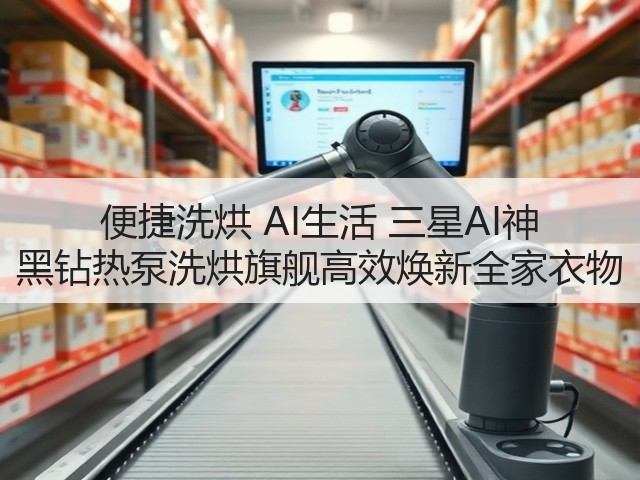 便捷洗烘 AI生活 三星AI神 黑钻热泵洗烘旗舰高效焕新全家衣物(图2)