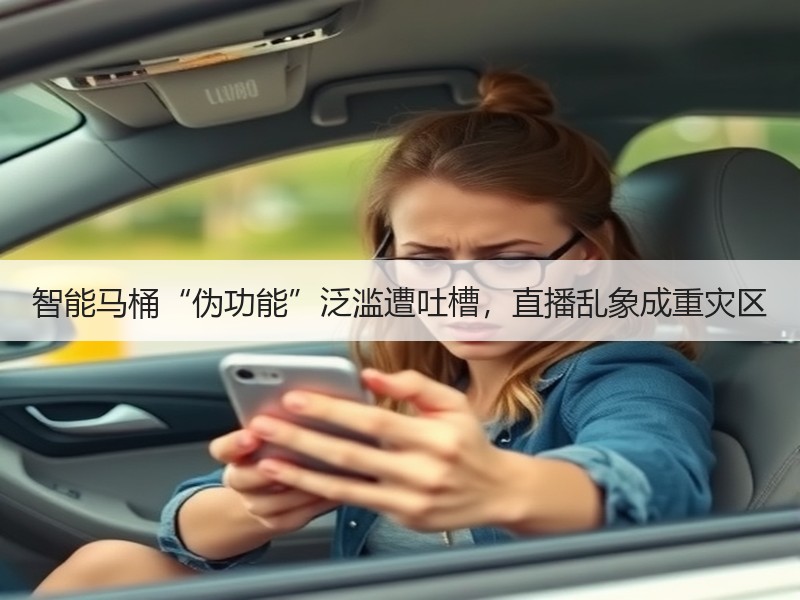 智能马桶“伪功能”泛滥遭吐槽，直播乱象成重灾区