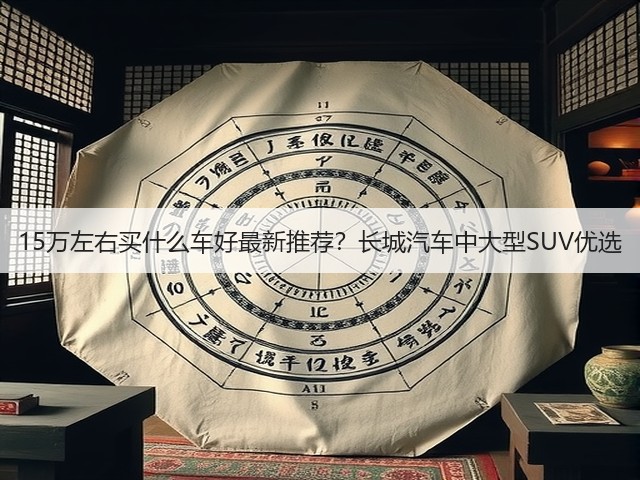 15万左右买什么车好最新推荐？长城汽车中大型SUV优选(图1)