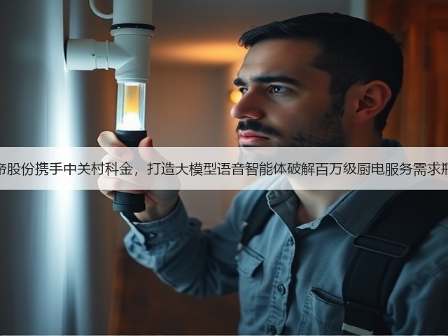 华帝股份携手中关村科金，打造大模型语音智能体破解百万级厨电服务需求瓶颈(图1)