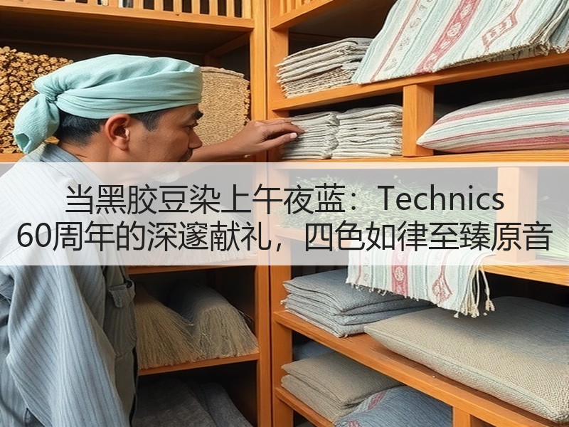 当黑胶豆染上午夜蓝：Technics 60周年的深邃献礼，四
