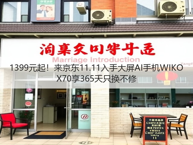 1399元起！来京东11.11入手大屏AI手机WIKO X70享365天只换不修(图1)