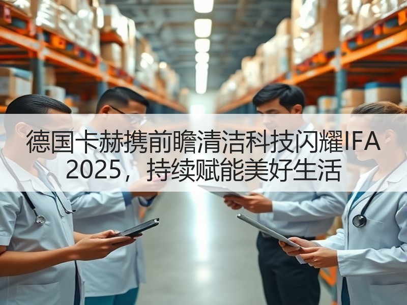 德国卡赫携前瞻清洁科技闪耀IFA 2025，持续赋能美好生活