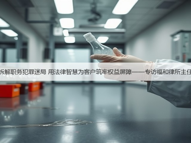 善于拆解职务犯罪迷局 用法律智慧为客户筑牢权益屏障——专访福和律所主任陈楠(图2)