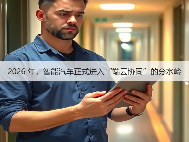 2026 年，智能汽车正式进入“端云协同”的分水岭(图3)