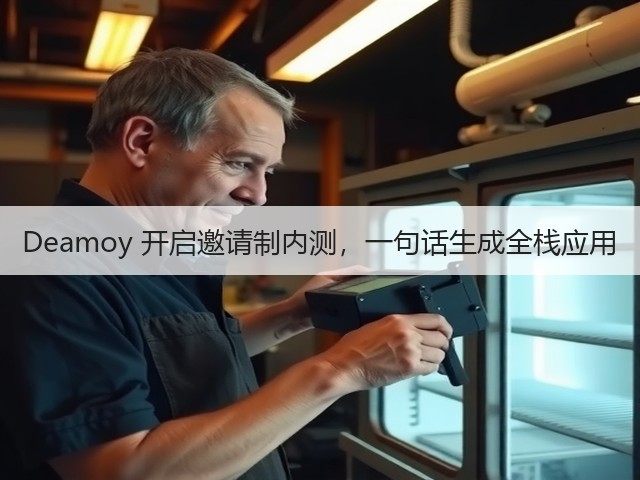 Deamoy 开启邀请制内测,一句话生成全栈应用(图1) Deamoy 开启邀请制内测,一句话生成全栈应用(图1)