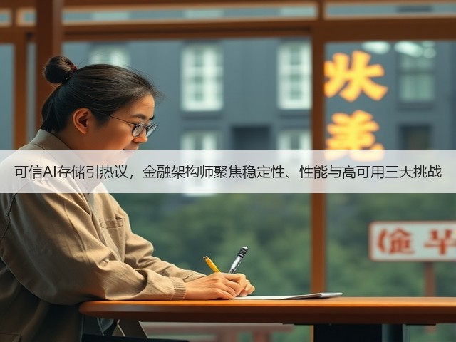 可信AI存储引热议,金融架构师聚焦稳定性、性能与高可用三大挑战(图2) 可信AI存储引热议,金融架构师聚焦稳定性、性能与高可用三大挑战(图2)