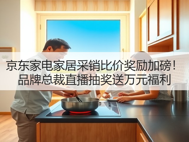 京东家电家居采销比价奖励加磅! 品牌总裁直播抽奖送万元福利(图1) 京东家电家居采销比价奖励加磅! 品牌总裁直播抽奖送万元福利(图1)