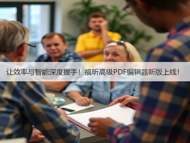 让效率与智能深度握手!福昕高级PDF编辑器新版上线!(图1) 让效率与智能深度握手!福昕高级PDF编辑器新版上线!(图1)