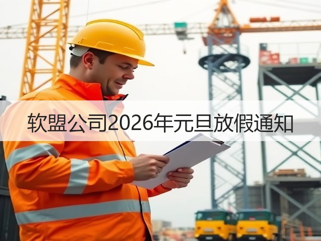 软盟公司2026年元旦放假通知(图3) 软盟公司2026年元旦放假通知(图3)