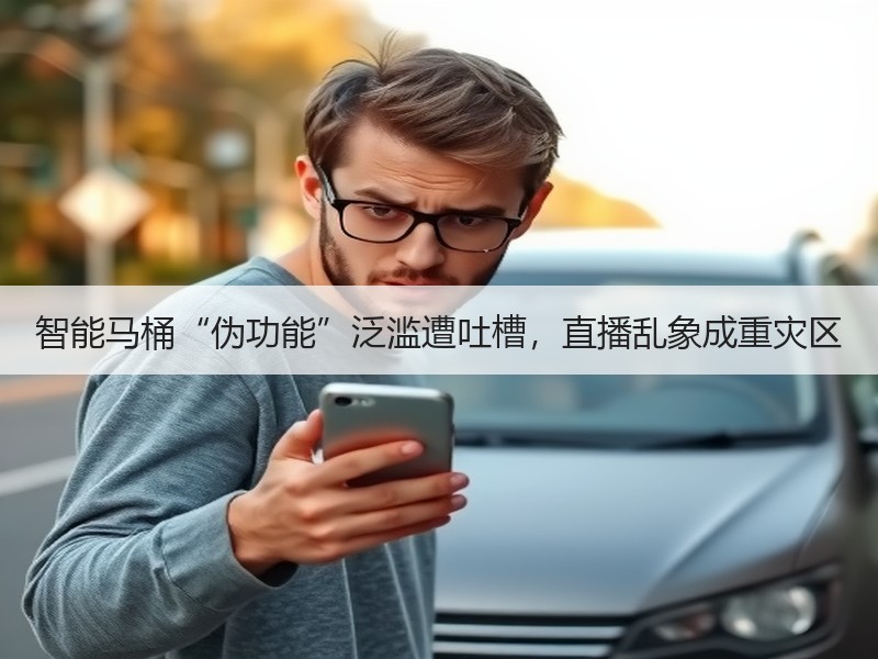 智能马桶“伪功能”泛滥遭吐槽，直播乱象成重灾区