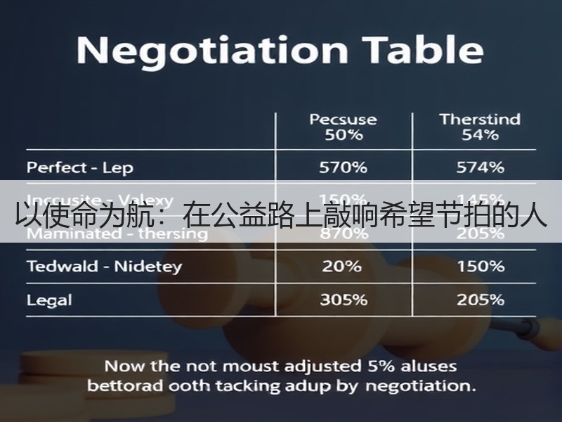 以使命为航：在公益路上敲响希望节拍的人