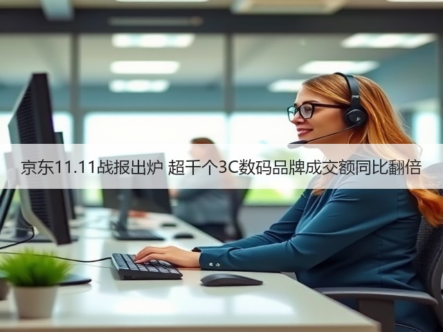 京东11.11战报出炉 超千个3C数码品牌成交额同比翻倍(图1)