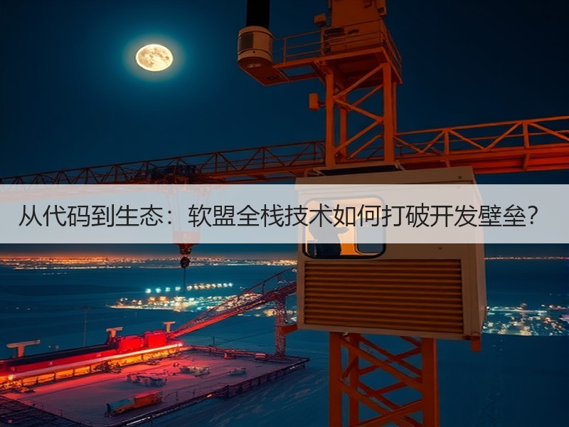 从代码到生态：软盟全栈技术如何打破开发壁垒？