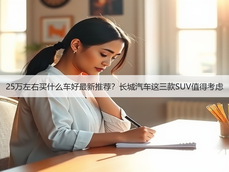 25万左右买什么车好最新推荐？长城汽车这三款SUV值得考虑